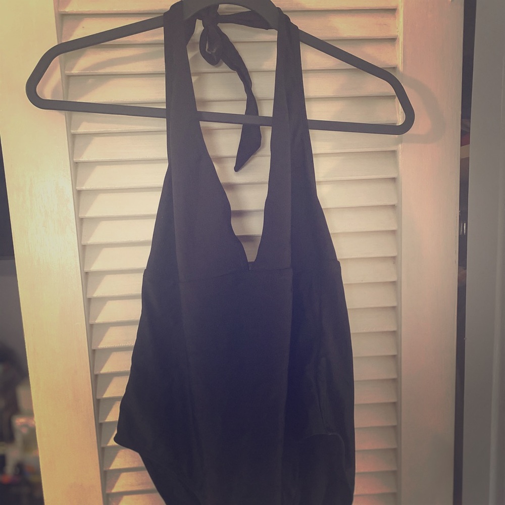 BooHoo Black Onepiece Swimsuit